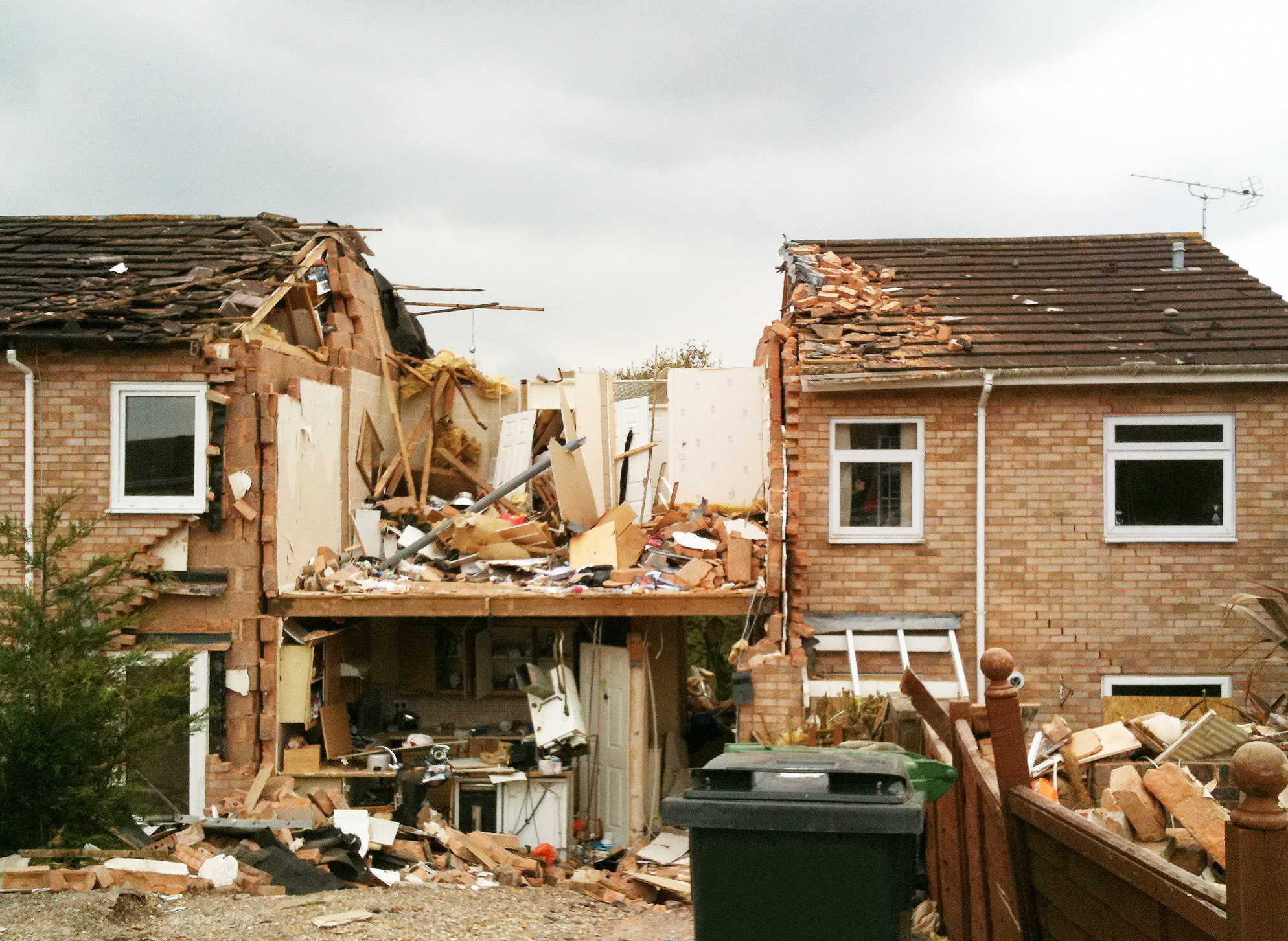 Gas explosions can cause catastrophic damage.